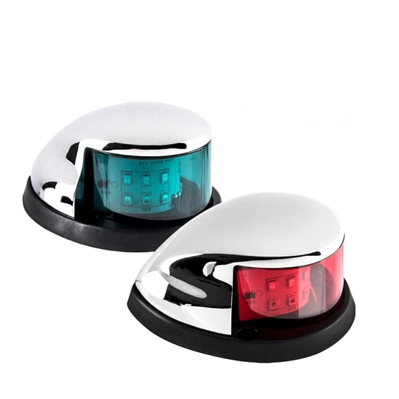 Luz LED de navegación para barcos Senux rojo/verde para pontón