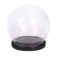 Magideal - Cúpula De Cristal Cloche Con Base, Regalos Del Día De San Valentín, Escaparate De Decoración Para Casa De Muñecas, Tarro De Campana De Mesa Para El , 13Cm