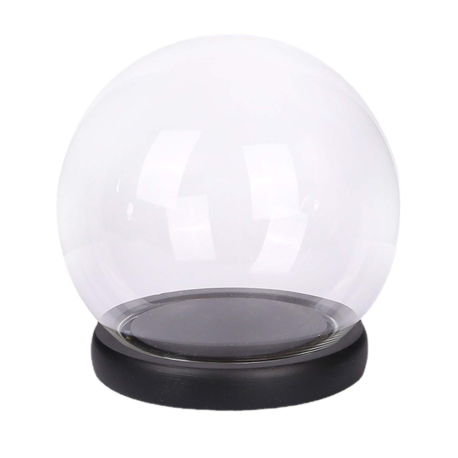 Magideal - Cúpula De Cristal Cloche Con Base, Regalos Del Día De San Valentín, Escaparate De Decoración Para Casa De Muñecas, Tarro De Campana De Mesa Para El , 13Cm