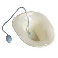 Ioensy - Asiento De Inodoro Para Baño De Asiento Con Descargador Para Hemorroides Posparto, Color Beige