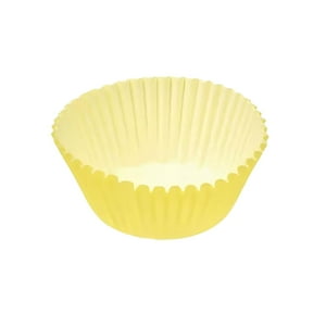 Genérico - Moldes Cupcakes Papel Color Amarillo 48Un Cotillon Celebracion