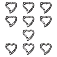 Bothyi - 10 Piezas De Ganchos De Resorte De Metal Para Llaveros, Bolsos, Mochilas, Color Gris Y Negro