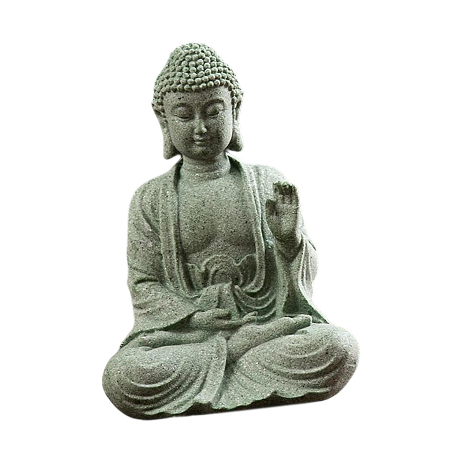 Bothyi - Arenisca Estatua De Buda Decoración Estatuilla Zen Para La Decoración Del Hogar Al Aire Libre