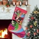 thumbnail image 1 of Las Chicas Superpoderosas Tema: Calcetines de Navidad, fino lino blanco para colgar en escaleras y chimenea, decoración navideña para el hogar, regalo de Navidad. 45cm × 32cm, 1 of 5