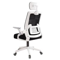 Crusec - Silla Oficina Con Cabecero Ergonómico Malla Mesh Home Office