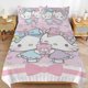 thumbnail image 1 of Hello Kitty Duvet Cover Set 3 Piece Bedding Set Double Sided Printing Decorative Comforter Cover Set, 1 of 5