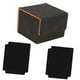 thumbnail image 1 of Caja Para Baraja De Cartas, Soporte Para Tarjetas Con Mangas, Pantalla Portátil Premium, Caja Para Naipes, Rejilla, Negro Y Naranja, 1 of 3