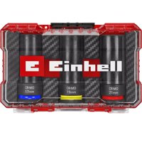 Set 3 Dados De Impacto 17-19-21 Mm Einhell 109263 Rojo