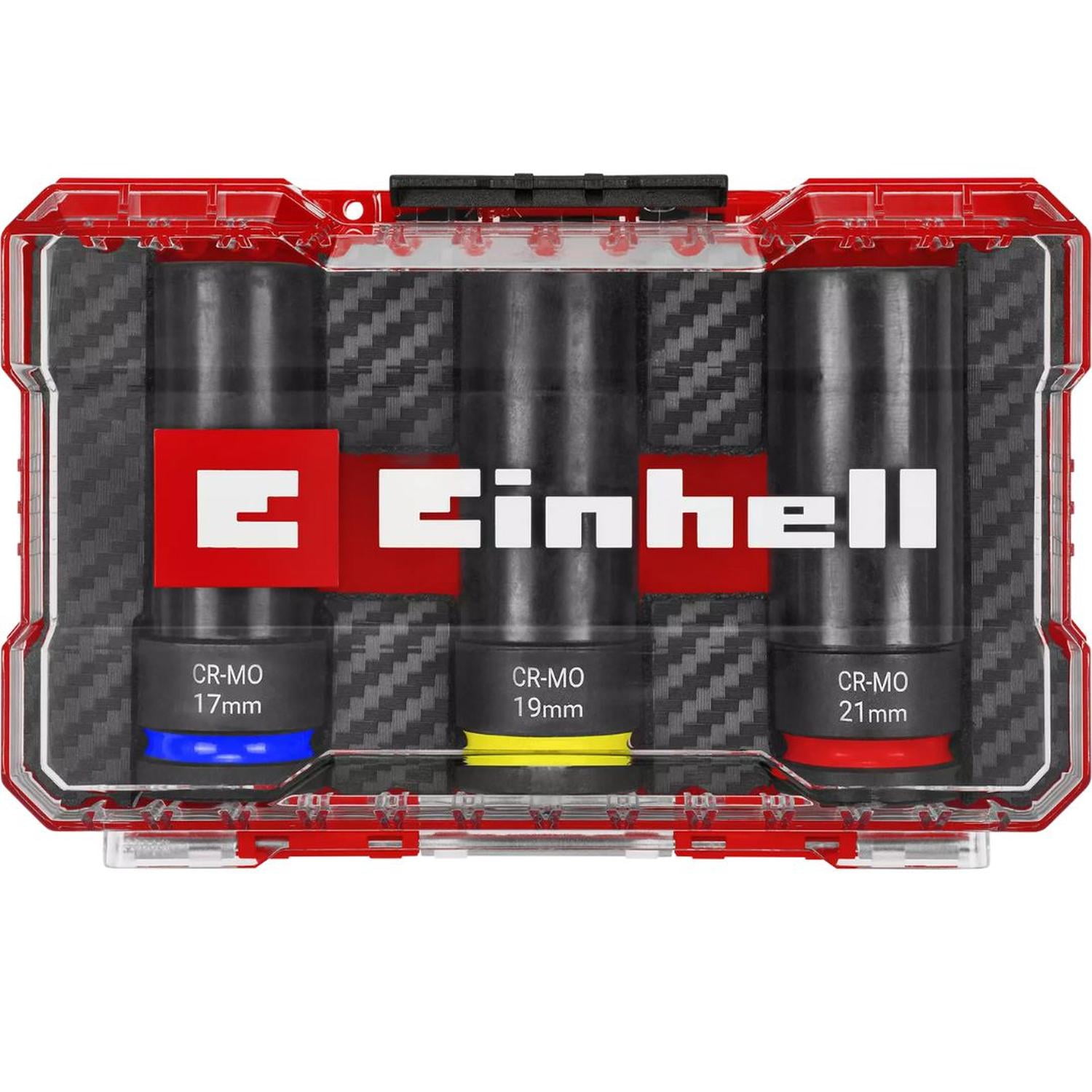 Set 3 Dados De Impacto 17-19-21 Mm Einhell 109263 Rojo