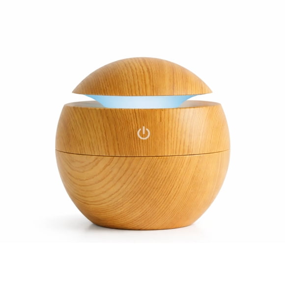 Humidificador Difusor de Escencias Aspecto Madera Claro Relajación
