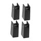 thumbnail image 1 of 4 Piezas Elevadores De Patas De Cama Protector De Suelo Extensores De Altura Para Sofá De Casa Altura Del Sofá 10 Cm Negro, 1 of 5