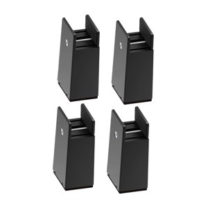 Bothyi - 4 Piezas Elevadores De Patas De Cama Protector De Suelo Extensores De Altura Para Sofá De Casa Altura Del Sofá 10 Cm Negro