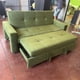 thumbnail image 3 of Sofá Cama Verde Musgo Supreme 3 Plazas Felpa con Puffs y Respaldo Reclinable, 3 of 4