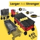 thumbnail image 2 of Wagon Sekey plegable y plegable, 48 pulgadas de largo, 200 kg, rojo y gris, 2 of 8