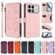 thumbnail image 3 of Funda Cartera Mariposa para [Xiaomi Poco F8 Pro] con Soporte y Cremallera Rosa, 3 of 6