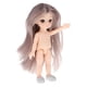 thumbnail image 3 of Lovely 16cm Ball Jointed Girl Doll Nude Body Cabello Lacio Gris, 3 of 5