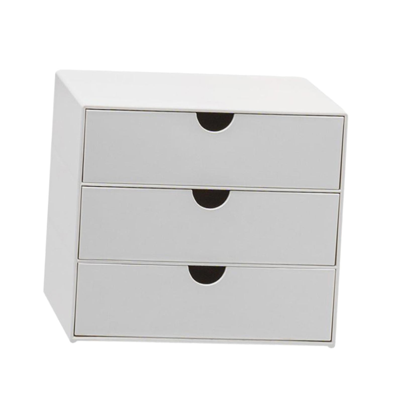 Magideal - Cajón De Escritorio Organizador Caja De Almacenamiento De Maquillaje Gran Espacio Gabinete De Joyería Multifuncional Estuche Organizador De Cosméticos Grande