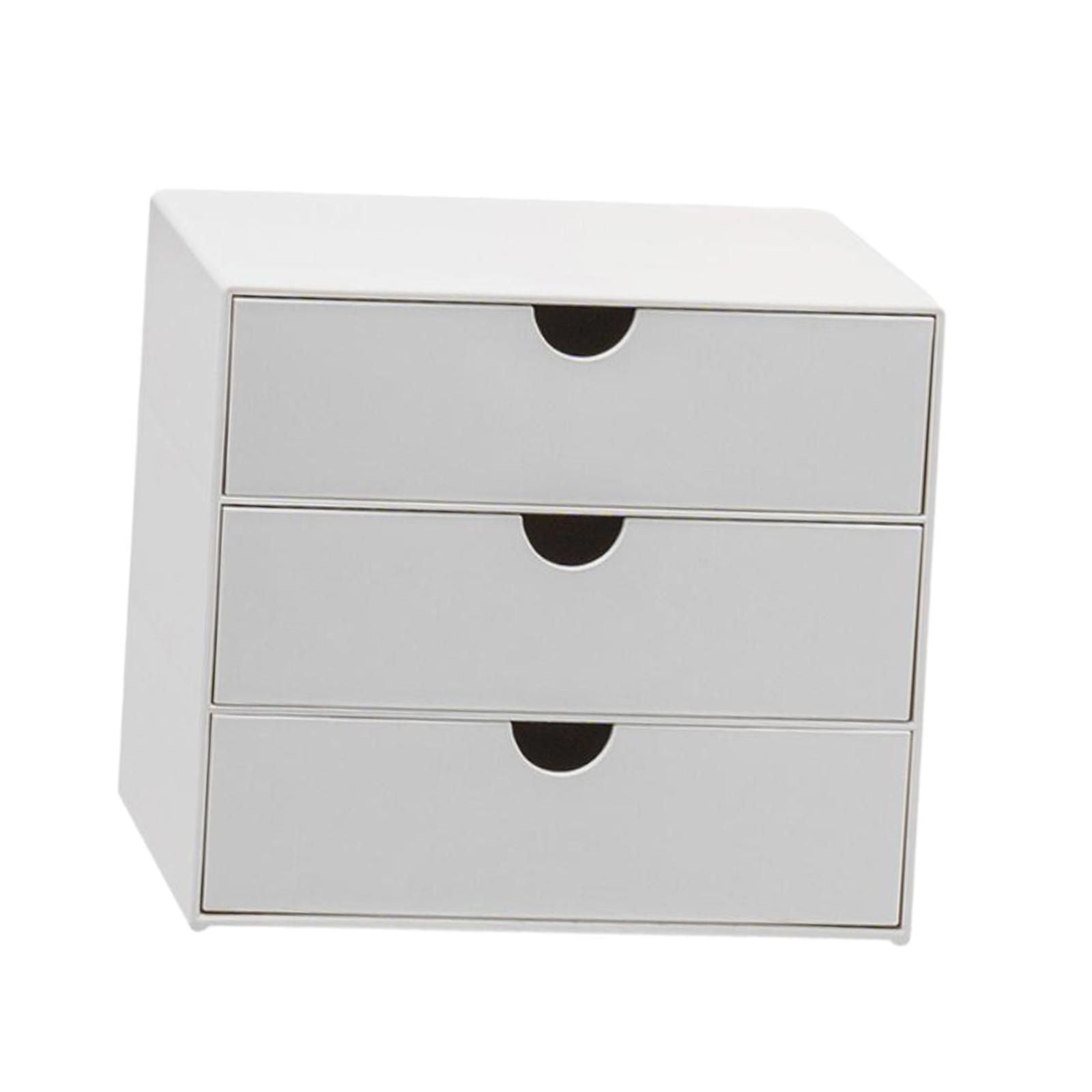 Magideal - Cajón De Escritorio Organizador Caja De Almacenamiento De Maquillaje Gran Espacio Gabinete De Joyería Multifuncional Estuche Organizador De Cosméticos Grande