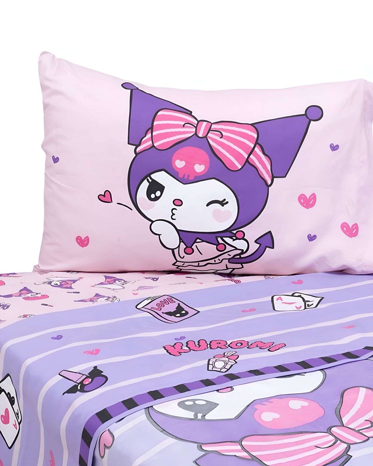 Sabanas Infantil Kuromi Plaza Y Media Mashini