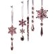 thumbnail image 1 of 5 Piezas De Adornos Colgantes Navide?os Colgantes De Acrílico Con Forma De Gota De Carámbano Rosa, 1 of 1