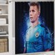thumbnail image 5 of Kevin De Bruyne-theme 4-Piece Shower Curtain Set with Rugs, Waterproof Bathroom Decor Set Includes Bath Mat, U-Shaped Rug, Toilet Lid Cover and Curtain with Hooks, 5 of 6