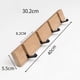 thumbnail image 5 of Perchero de pared moderno, perchero de madera, perchero plegable de bambú con 4/5 ganchos móviles para chaquetas, abrigos, bufandas, bolsos y más., 5 of 8
