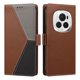 thumbnail image 4 of Cartera Plegable para Honor Magic6 Pro, PU Tricolor con Ranuras, Marrón, 4 of 6
