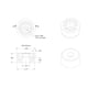 thumbnail image 2 of Topes de goma grandes, altos, redondos, negros x4, 2 of 8