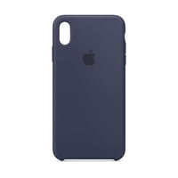 Funda Apple Silicone Para Iphone Xs Max, Color Azul Medianoche