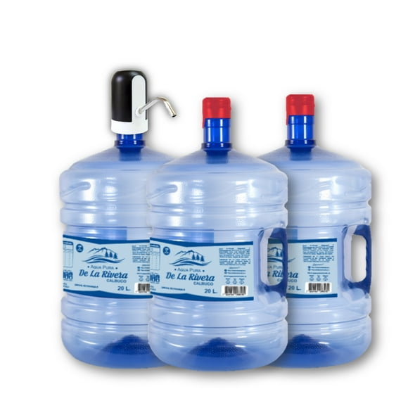 Kit 3 Agua Purificada y Dispensador eléctrico SOLO RM