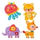 thumbnail image 4 of Kit de Costura DIY de 4 Piezas, Suministros de Costura Y Manualidades para Niños, Material de Muñeca de Animales para Recuerdos de Fiesta en El Jardín Estilo B, 4 of 5