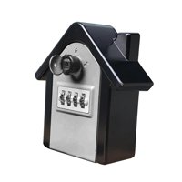 Magideal - Caja De Bloqueo De Almacenamiento De Llaves A Prueba De Agua, Caja De Contraseña Montada En La Pared Con 12 Uds., Caja De Bloqueo De Almacenamiento De Gris