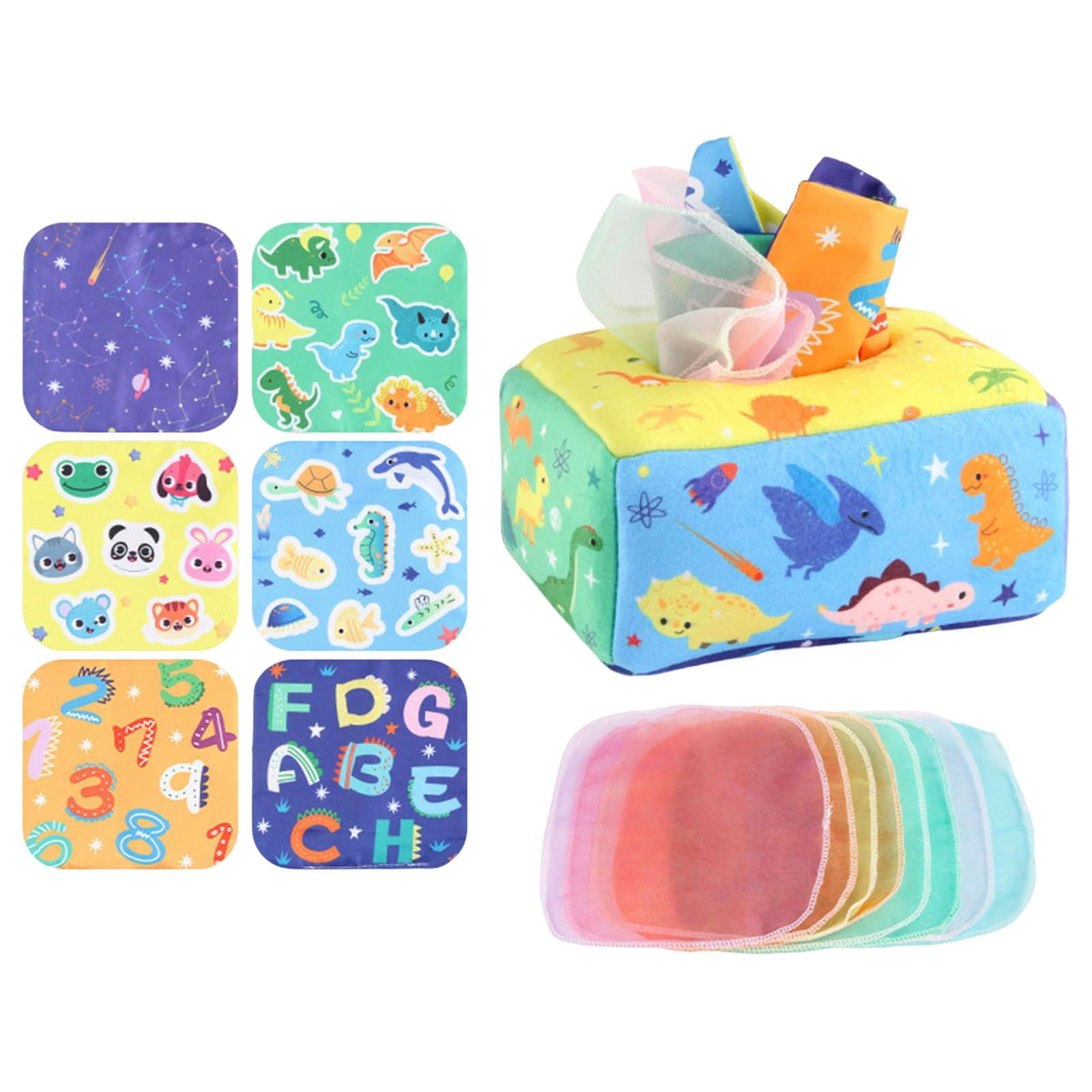 Magideal - Caja De Juguetes Sensoriales Multifuncional, Juegos Cognitivos, Material Didáctico, Juguetes De Desarrollo. Dinosaurio