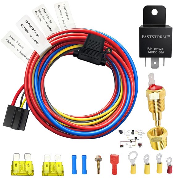 Kit de relé para ventilador FASTSTORM 12 V 60 A
