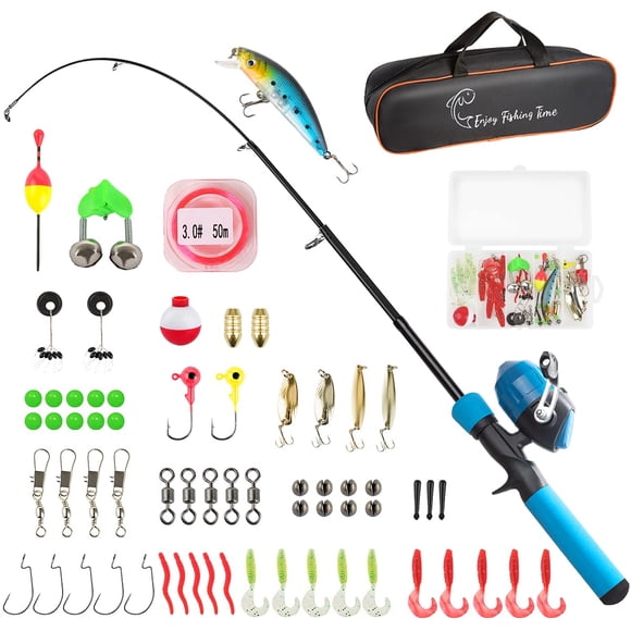Combo de Caña y Carrete de Pesca Ehowdin 150 cm – Kit para Principiantes