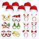 thumbnail image 3 of Gafas De Navidad Y Sombreros Set Foto Booth Props Party Santa Claus Hats 18 PCS B, 3 of 5