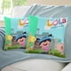 thumbnail image 3 of Pequeña Lola visita la Ciudad Fundas de almohada de terciopelo con tema, regalos de funda de almohada, decoración para el hogar, cojín de lanzar, regalo de cumpleaños para fans y parejas.56*56cm., 3 of 6