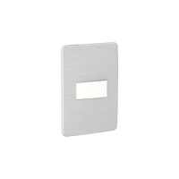 Schneider - Interruptor Simple Aluminio/Blanco Orion