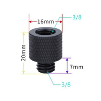 Genérico - Adaptador Rosca 3/8 Macho 3/8 Hembra (A4) Metálico