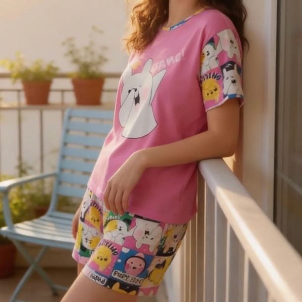 Pijama Mujer Verano Manga Corta