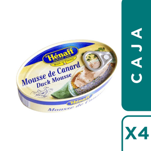 Pack 4 Latas Pate De Pato Oporto Henaff Lata 115 Grs C/U