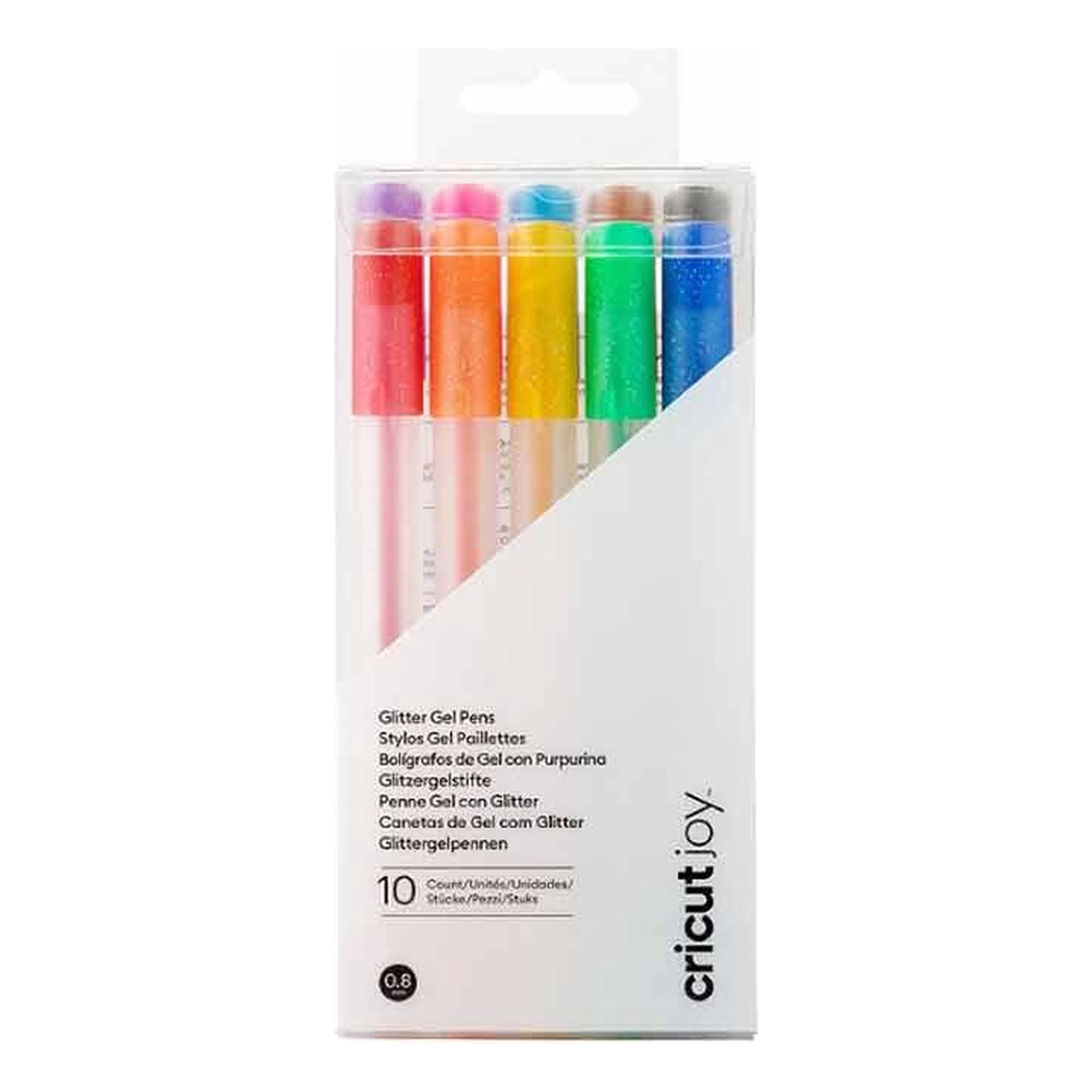 Lápices De Gel Arcoíris Con Brillantina Cricut