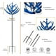 thumbnail image 2 of 1pc Blue Iron Craft Windmill, 3D Rotating Windmill, Gardening Floor Insert Garden Decoration For Window Friend Birthday Gifts, 2 of 2