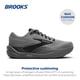 thumbnail image 2 of Zapatillas para correr Ghost Max 3 para hombre Brooks, gris, 10.5 US, 2 of 6