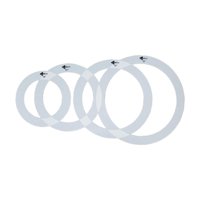 Magideal - 4 Piezas Anillos De Silenciamiento De Tambores, Anillos De Caja, Accesorio Práctico Piezas De Batería Resistentes Accesorios De Percusión 16 Pulgadas 14 Pulgadas 12 Pulgadas 10 Pulgadas