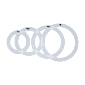 Magideal - 4 Piezas Anillos De Silenciamiento De Tambores, Anillos De Caja, Accesorio Práctico Piezas De Batería Resistentes Accesorios De Percusión 16 Pulgadas 14 Pulgadas 12 Pulgadas 10 Pulgadas