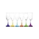 thumbnail image 1 of Juego de 6 Copas de Champagne Versalles - Colores Brillantes, 1 of 2