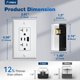 thumbnail image 5 of Enchufe Amico 6.0A USB Pack de 12 unidades 2C+1A 20 A Blanco, 5 of 8