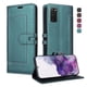 thumbnail image 2 of Premium Wallet Case for Samsung Galaxy S20 with Card Slots & Kickstand, Flip Cover Green, 2 of 6