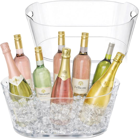 Balde para Hielo Lifewit 13 L Pack 2 Unidades Transparente PET Irrompible